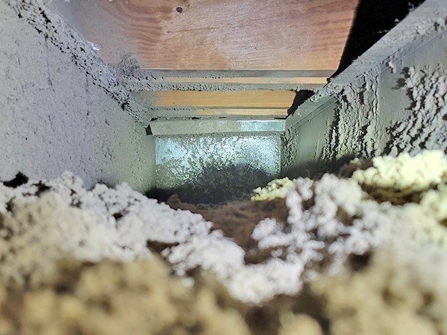 Dirty Air Ducts - Before SafeAir Duct Care Service